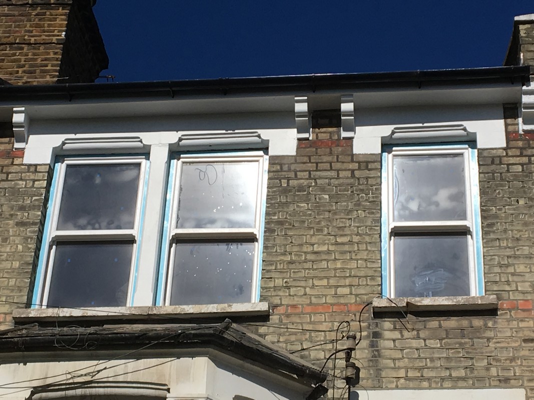 New uPVC sash windows fitted on Victorian terrace in Tottenham