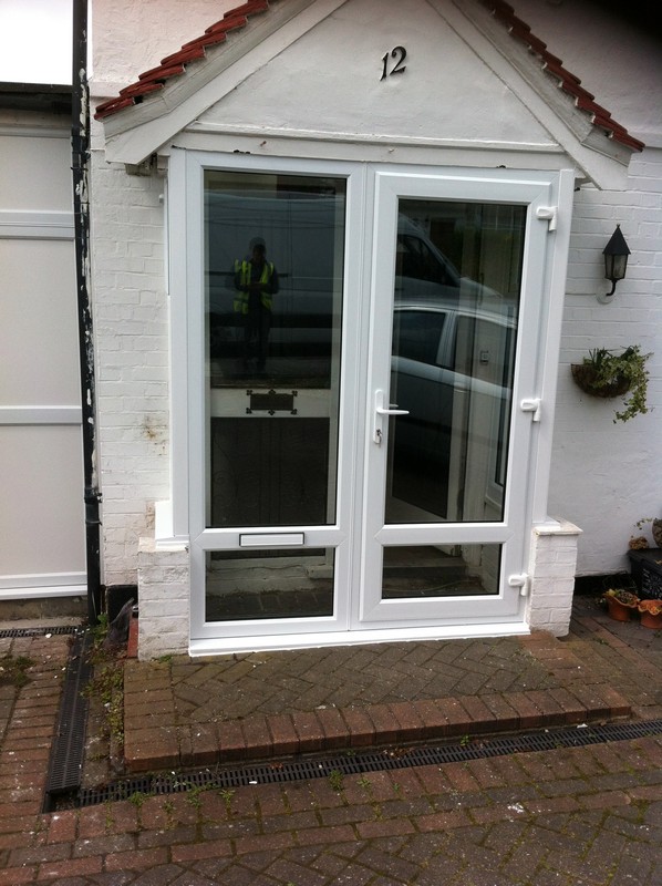 uPVC French doors fitted as front entrance in Tottenham